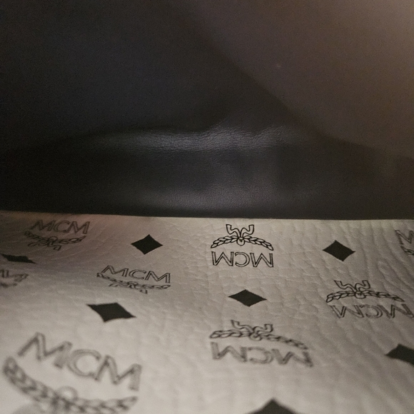 Classic White MCM Backpack - Picture 9 of 12